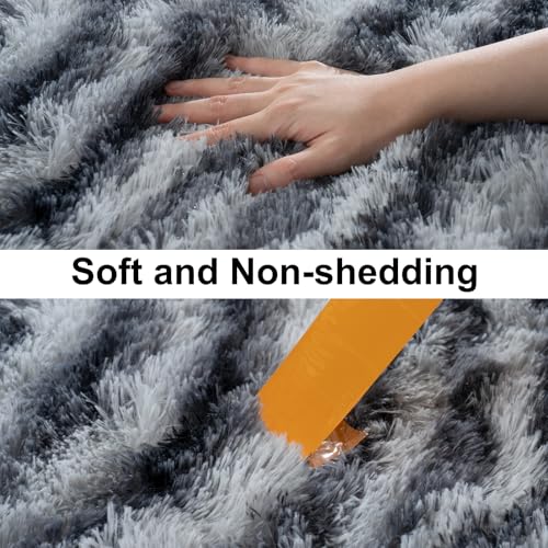 Soft Runner Rugs for Bedroom Hallways (2' x 6' (1 pc) / Black and White)