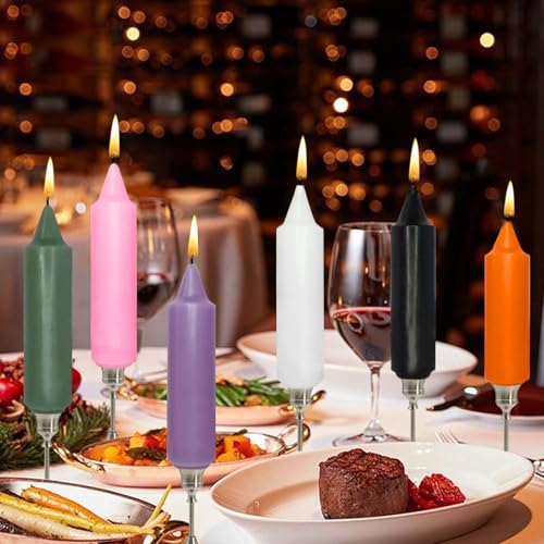 5 inch Green Taper Candles (5 inch / Green)