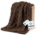 Checkered Soft Cozy Fall Twin Blanket for Bed (Brown / Twin (60" X 80"))