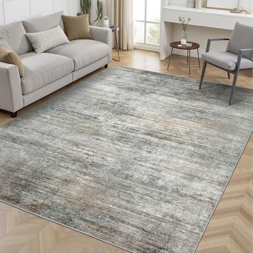 8x10 Area Rugs for Bedroom (Ash Gray/Brown / 8' x 10' (Rectangular))