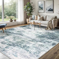 Abstract Area Rugs 8x10 Ft Washable Large Rugs for Living Room (Sage/Grey/White / 8' x 10' (Rectangular))