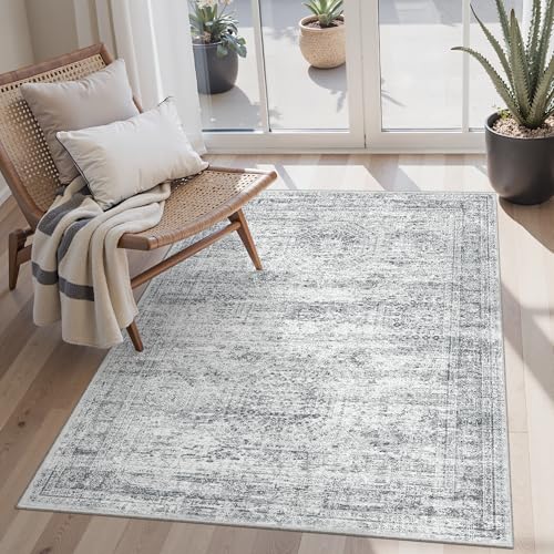 3x5 Rugs Non Slip (Grey / 3' x 5' (Rectangular))