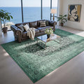 8x10 Green Washable Area Rugs for Living Room (8' x 10' (Rectangular) / Dark Green-green-black-light Green)