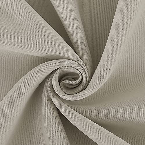 Natural Blackout Curtains Panels for Bedroom (Natural / 52"W x 92"L (Pack of 2))