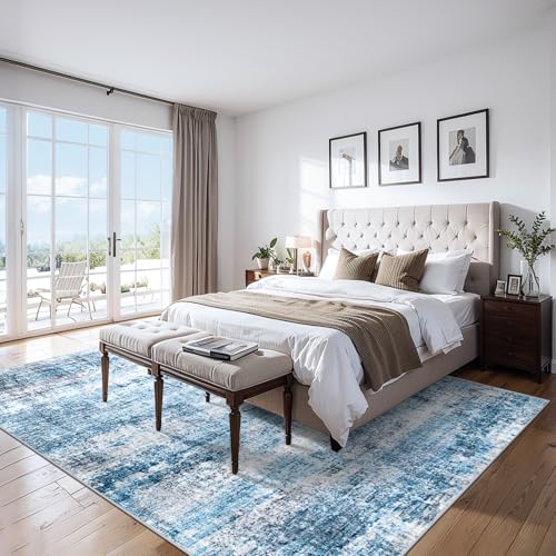 10x14 Area Rug Living Room (Blue Grey / 10' x 14' (Rectangular))