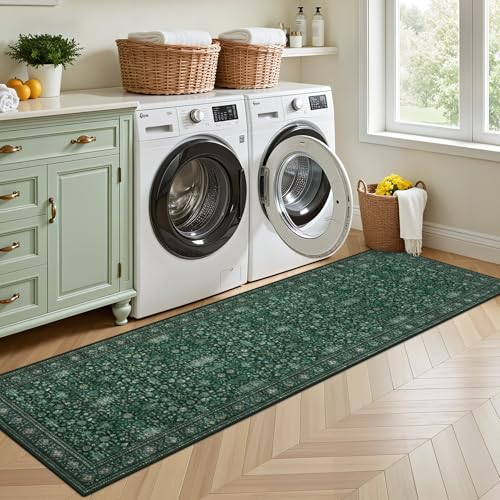 Hallway Runner Rug (Deep Green / 2'6" x 8' (Runner))