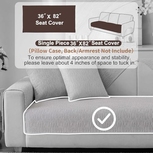 Soft Waterproof Chenille Cover Washable (1pc/36"x82"/Seat Cover / Grey)