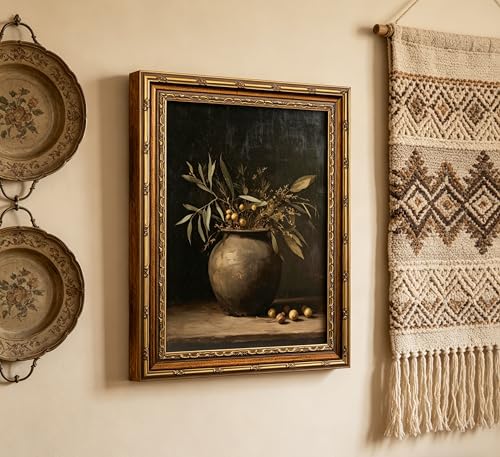 3D Textured Canvas Wall Art (Framed Olives / 11"L x 9"W)