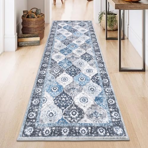 HEBE Hallway Runner Rug 2'x6' (Multi-blue / 2' x 6' (Rectangular))