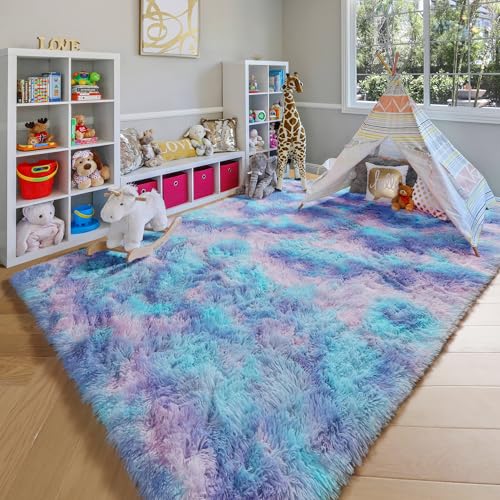 Rainbow Rugs for Girls Bedroom (Rainbow / 5' x 8' (Rectangular))