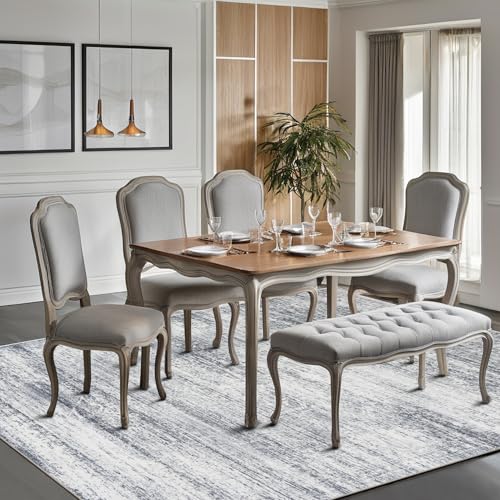 8x10 Washable Area Rugs for Living Room (8' x 10' (Rectangular) / Grey-cream)