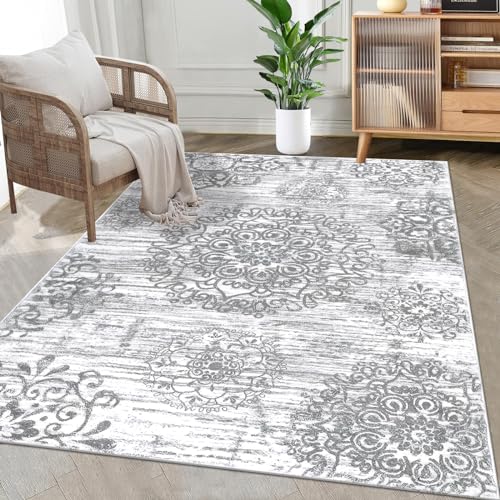 HEBE Area Rug for Entryway 3'x5' (Grey / 3' x 5' (Rectangular))