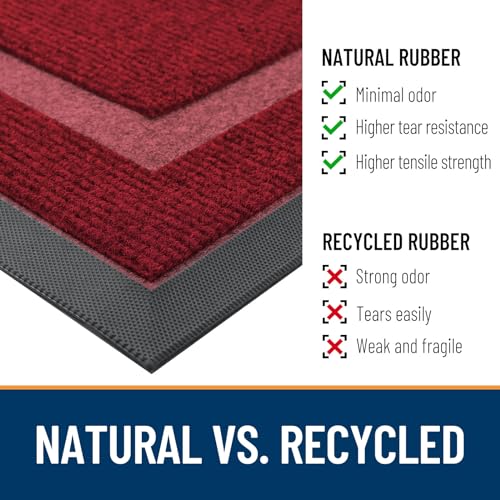 Front Door Mat Outside 47x32 (Wine Red / 47" x 32")