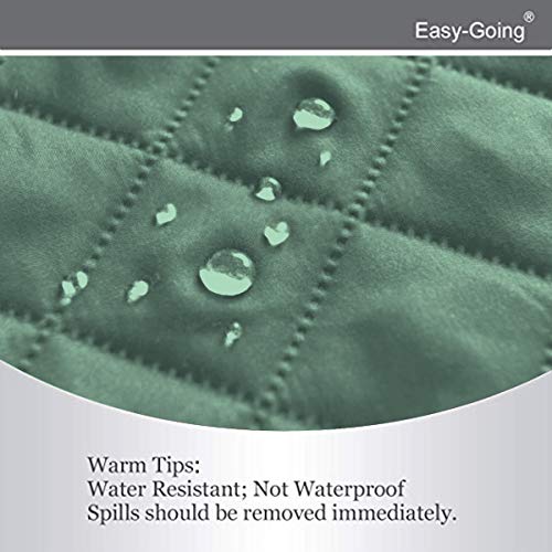 Reversible Couch Cover (Cyan/Ivory / Large Futon)