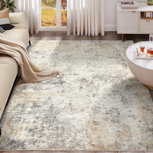 8x10 Area Rug Living Room Rugs (Golden Grey / 8' x 10' (Rectangular))