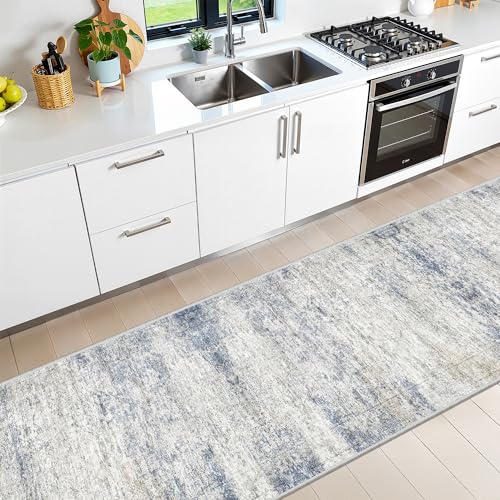 2'6 x 10' Runner Rug Non Slip (Blue/Brown/Ivory / 2'6" x 10' (Runner))