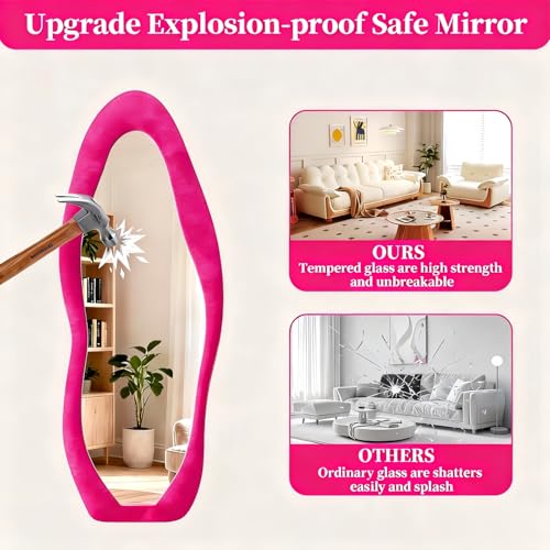 Full Length Mirror (Rose Pink / 63"L x 24"W)