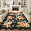 5x8 Washable Area Rug (Black (Big) / 5' x 8' (Rectangular))