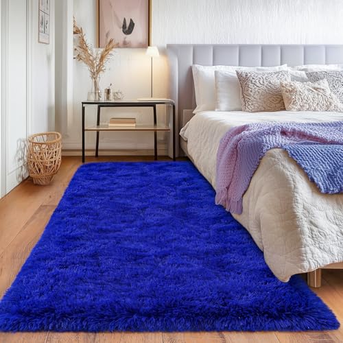 Runner Rugs for Bedroom (2' x 6' (Rectangular) / Royal Blue)