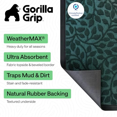 WeatherMAX Door Mat (Moss Vine Leaves / 35" x 23")