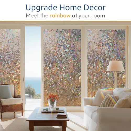 Rainbow Window Privacy Film (35.4" x 157.4" / Brown)