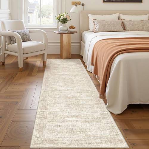 2x8 Runner Rug Non Slip (Beige/Ivory / 2' x 8' (Runner))