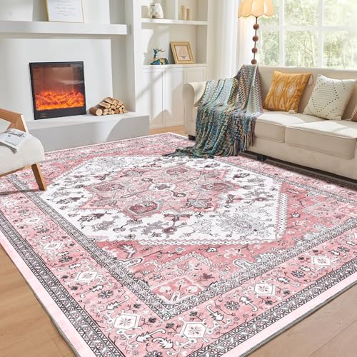 Soft Area Rugs 6x9 (6' x 9' (Rectangular) / Pink)