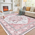 Soft Area Rugs 6x9 (6' x 9' (Rectangular) / Pink)