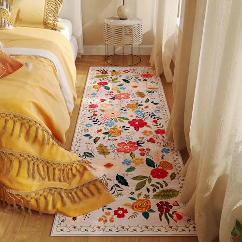 Runner Rug 2x6 Washable (Beige / 2' x 6' (Rectangular))