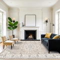 Living Room 8ft Square Area Rug (8' x 8' (Square) / Beige)