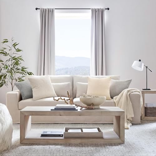 4 Packs Neutral Decorative Throw Pillows Covers 18x18 Inch for Living Room Couch Bed Sofa (Neutral / 18" x 18" (Pack of 4))