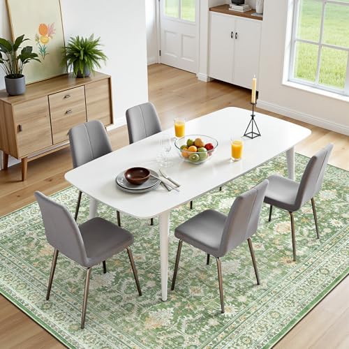 6x9 Area Rugs for Living Room (Light Green / 6' X 9' (Rectangular))