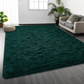 Large Shag Area Rugs 6 x 9 (Dark Green / 6' x 9' (Rectangular))