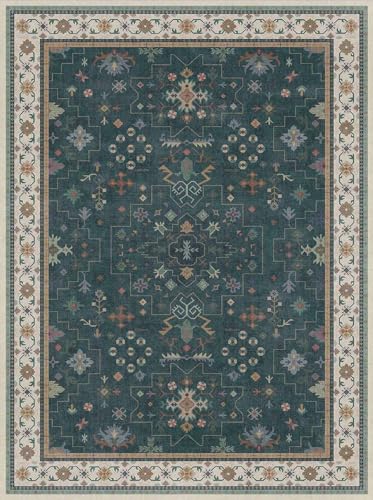Dark Green Oushak 3x4 Large Entryway Rug (3' x 4' (Rectangular) / Dark Green)