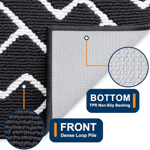 Front Door Mat 59x35 (Deep Black / 59" X 35")