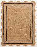 Jute Area Rug (Black / 8x10 Feet)