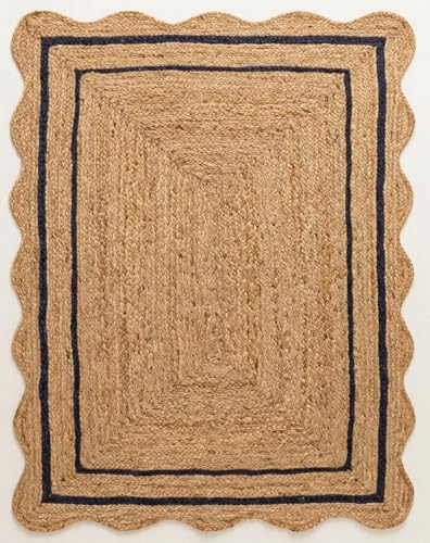 Jute Area Rug (Black / 8x10 Feet)