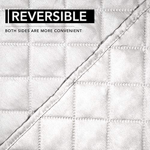 Reversible Couch Cover (White/White / Large Recliner)
