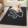 Dog Door Mat for Muddy Paws (40"X32" / Black and White)