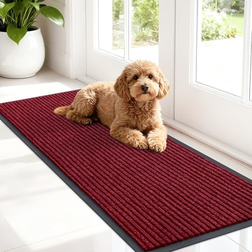 Front Door Mat 47x17 (Wine Red / 47" X 17")