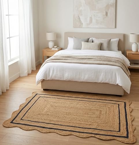 Jute Area Rug (Black / 9x12 Feet)