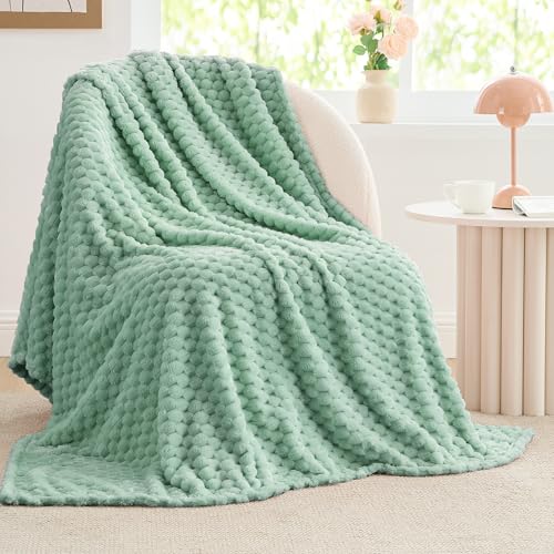 Mint Green Throw Blanket for Couch (Mint Green / Throw(50"x60"))