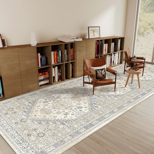 3x10 Runner Rug Non Slip Washable Hallway Runner (Beige / 3' x 10' (Runner))