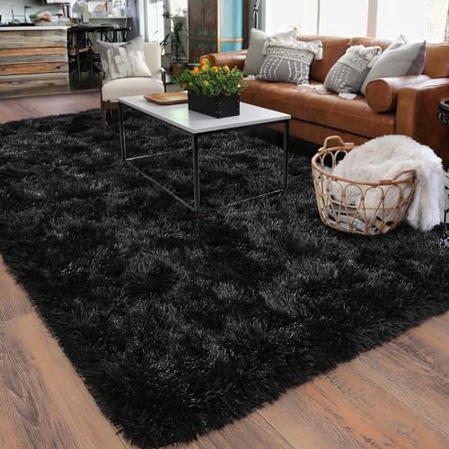 Rugs for Living Room 5x7 (5' x 7' (Rectangular) / Black)