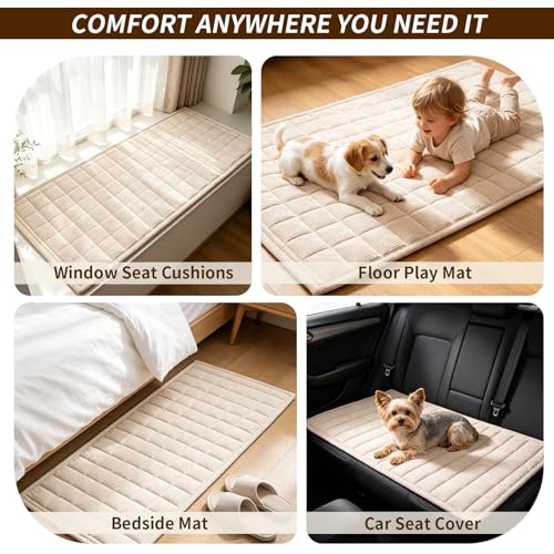 Couch Covers for Dogs (Beige White / 1PC/27.6"x70.9")