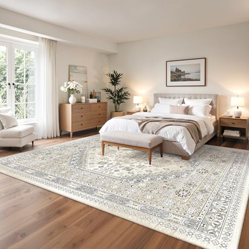 12x15 Area Rugs for Living Room (Beige/Grey / 12' x 15' (Rectangular))