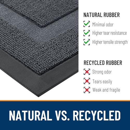Front Door Mat Outside 71x23 (Charcoal Gray / 71" x 23")