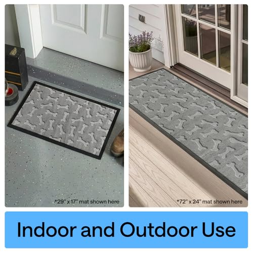 WeatherMAX Door Mat (Light Gray Bones / 35" x 23")