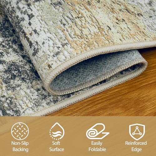 Runner Rugs for Hallways Kitchen 2.6x8 Non Slip Washable Multi Color (Multi Color / 2'6" x 8' (Rectangular))