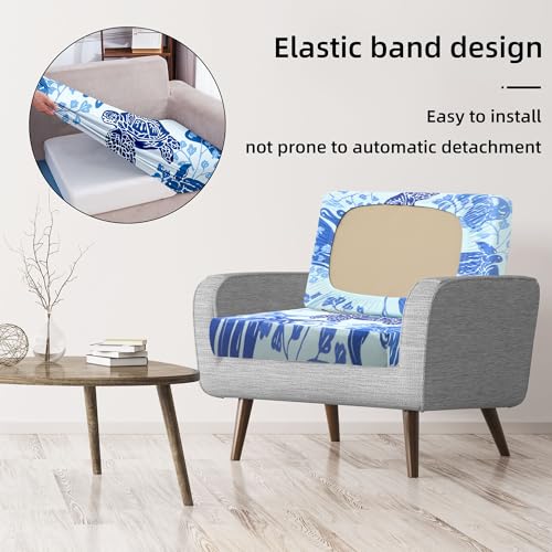 8 Pcs Outdoor Cushion Covers (Sea Turtle / 8PCS)